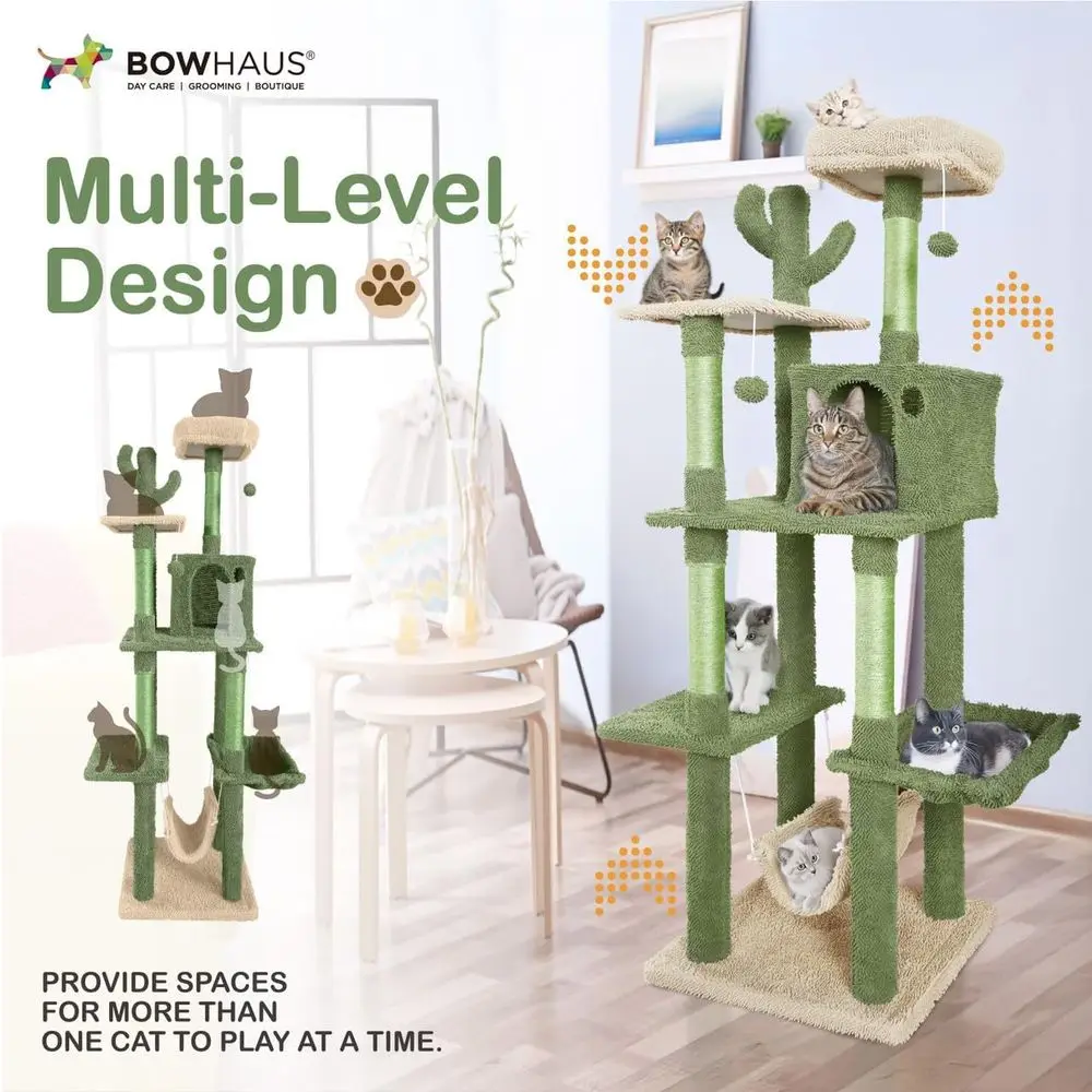 Multi-Level 70-Inch Cactus-The - Cat Scratching Post recension och pris