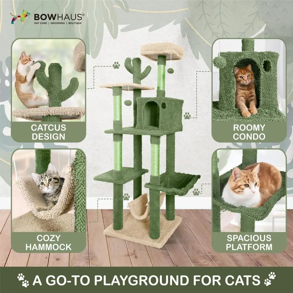 Multi-Level 70-Inch Cactus-The - Cat Scratching Post recension och pris