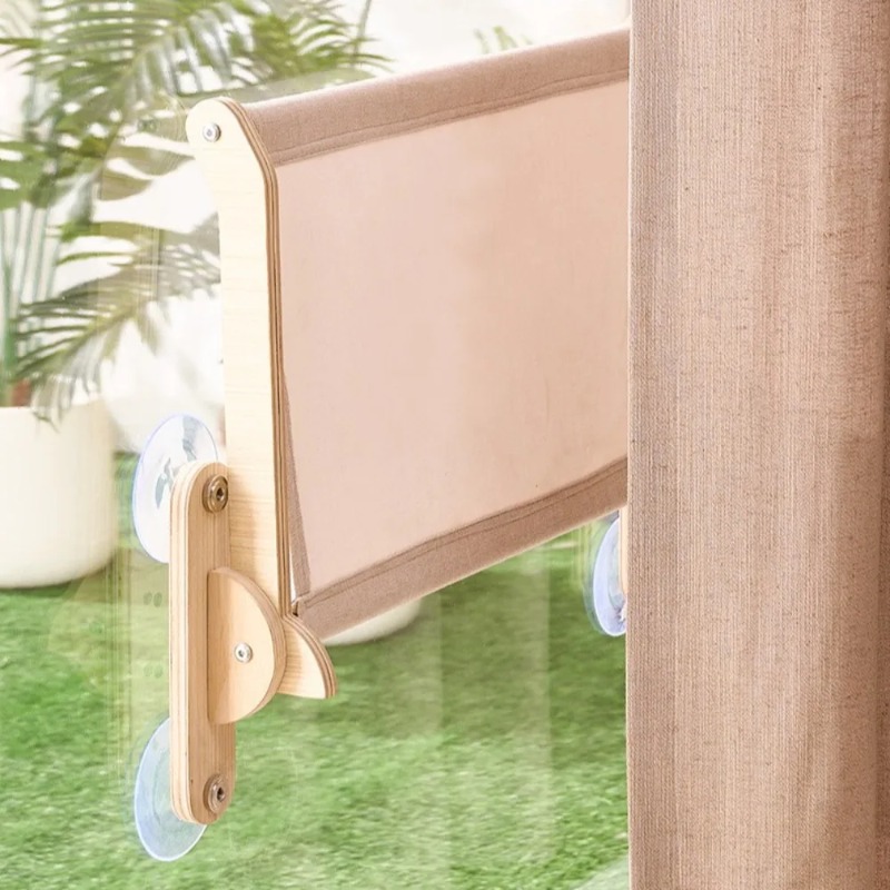 Cat Window Perch with Wooden F - Cat Window Perch recension och pris