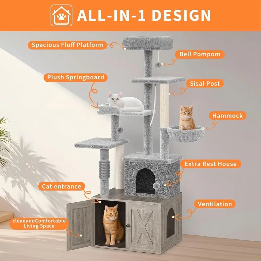 Large Multi-Level Cat Playhous - Cat Scratching Post recension och pris
