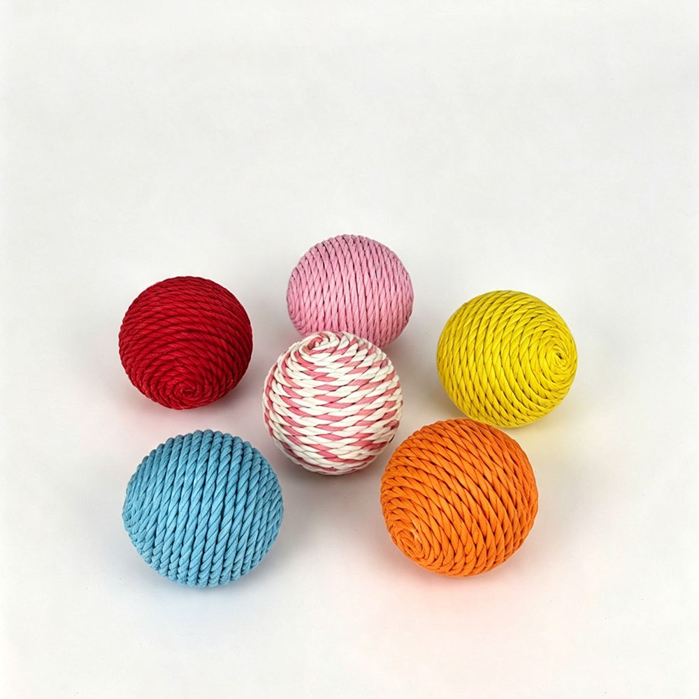 Colorful Sisal Cat Toy Ball In - Catnip Toys recension och pris