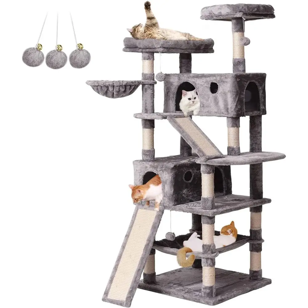 Multi-Level 70.1 Cat Tree with - Cat Scratching Post recension och pris