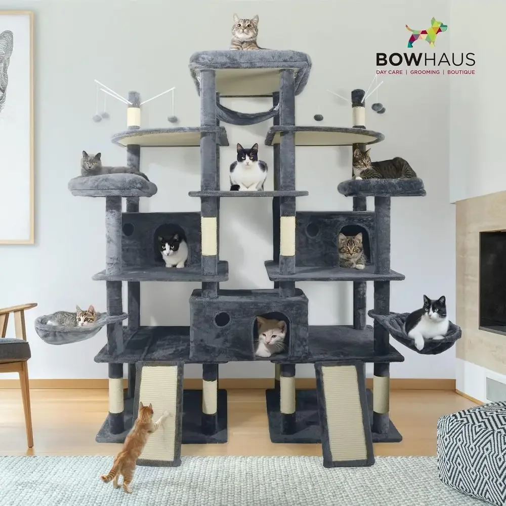 80-Inch Tall Cat Tower for Lar - Cat Scratching Post recension och pris