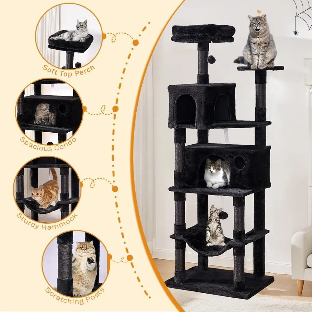 67 Multi-Layered XL Cat Tower  - Cat Scratching Post recension och pris