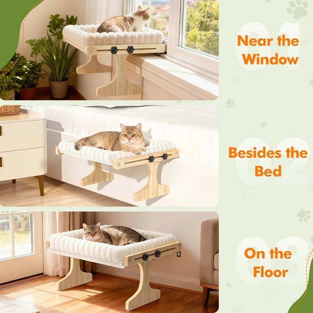 Easy To Assemble Adjustable Ca - Cat Window Perch recension och pris
