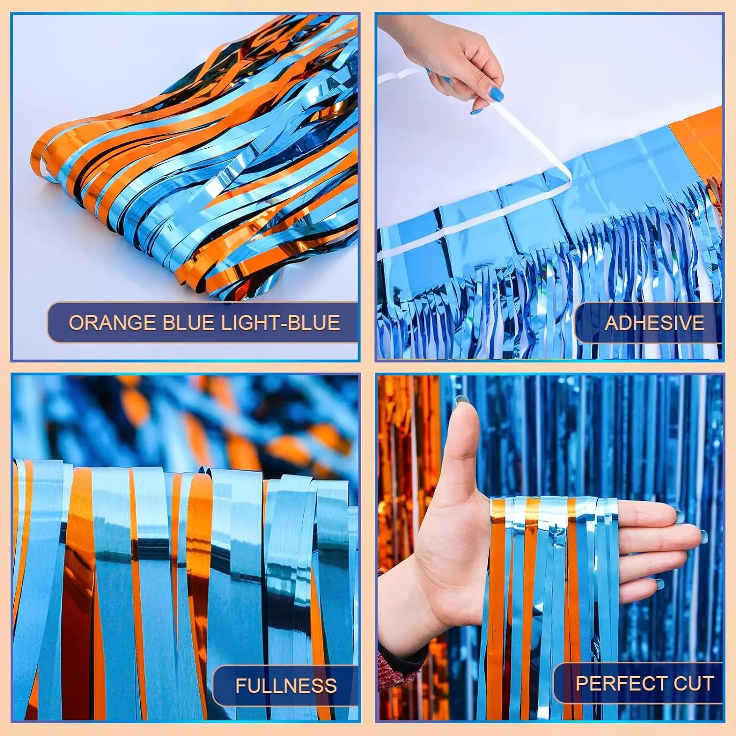 Orange Blue Dog Foil Fringe Cu - Pet Supplies Nz recension och pris