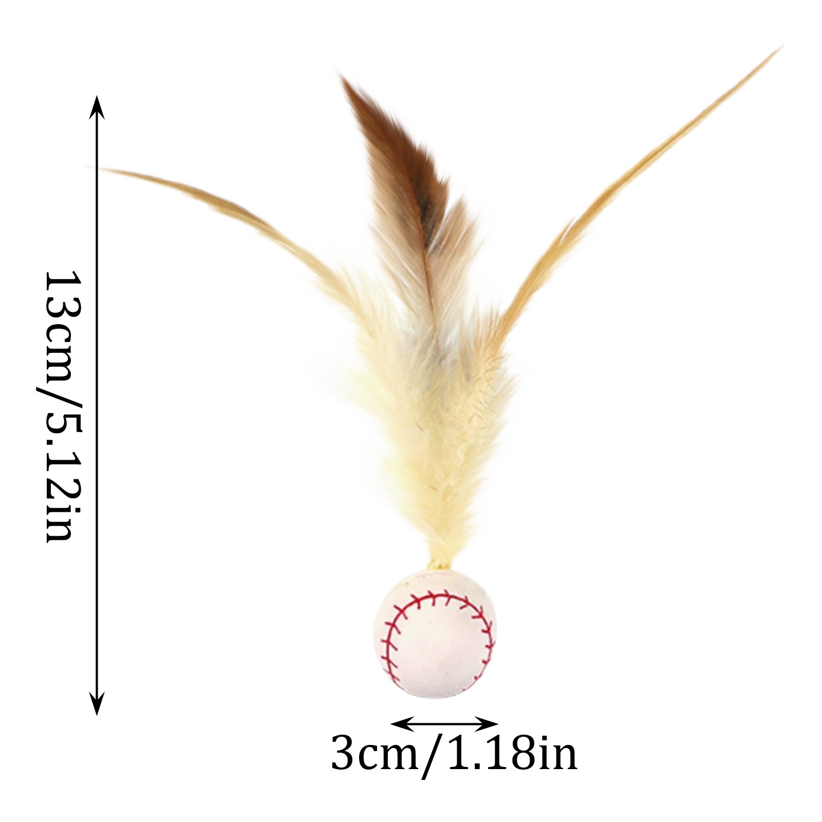Cat Feather Ball Toys Interact - Catnip Toys recension och pris