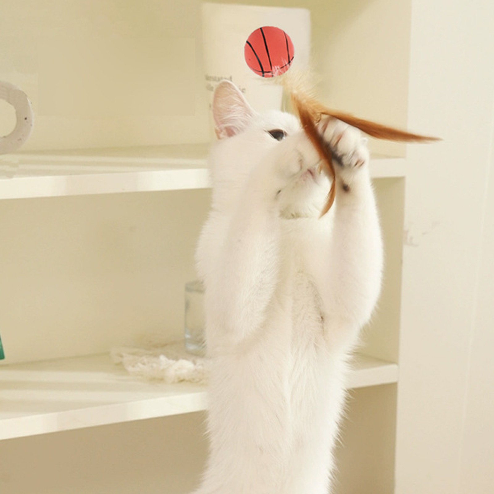 Cat Feather Ball Toys Interact - Catnip Toys recension och pris