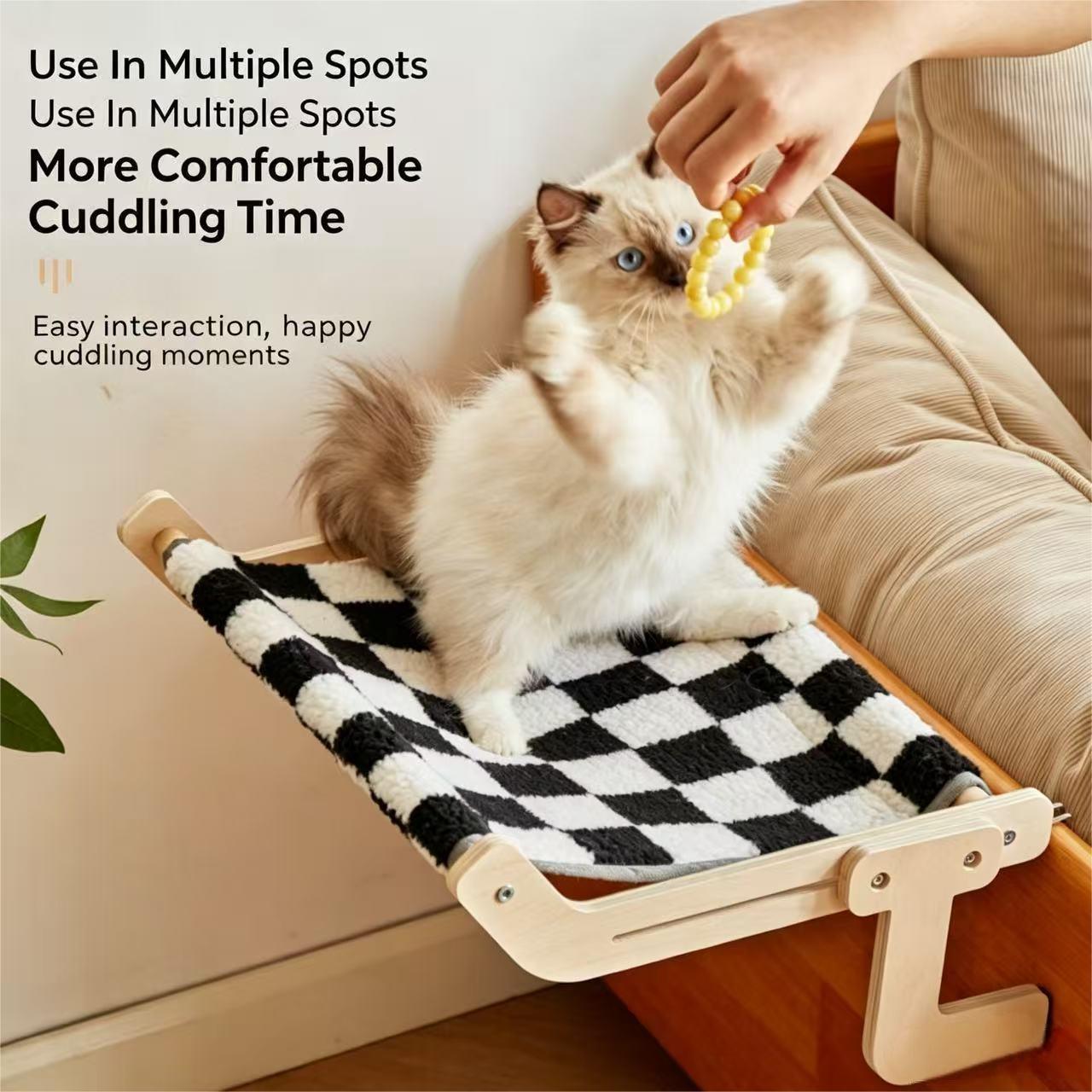 Adjustable Wooden Cat Window P - Cat Window Perch recension och pris