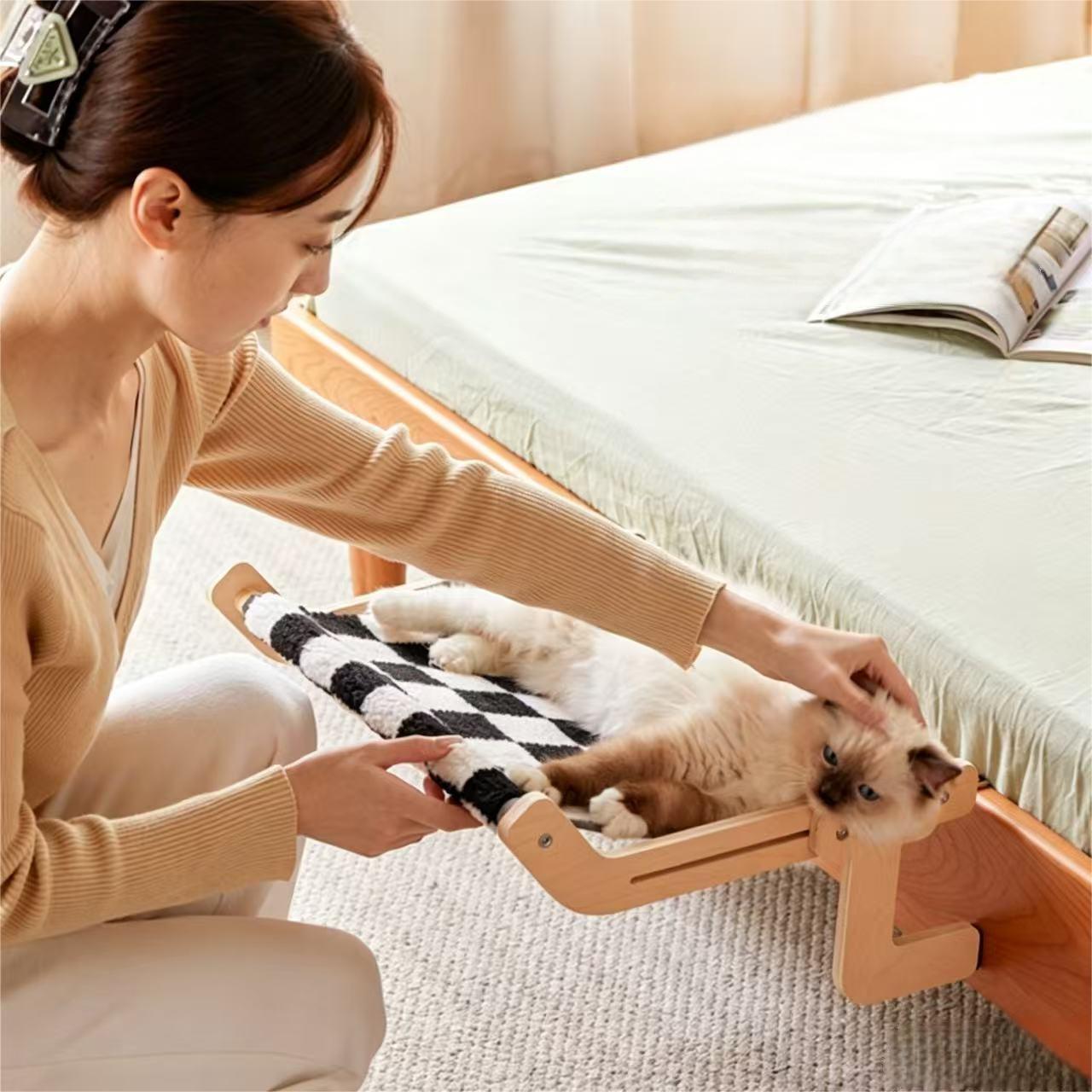 Adjustable Wooden Cat Window P - Cat Window Perch recension och pris