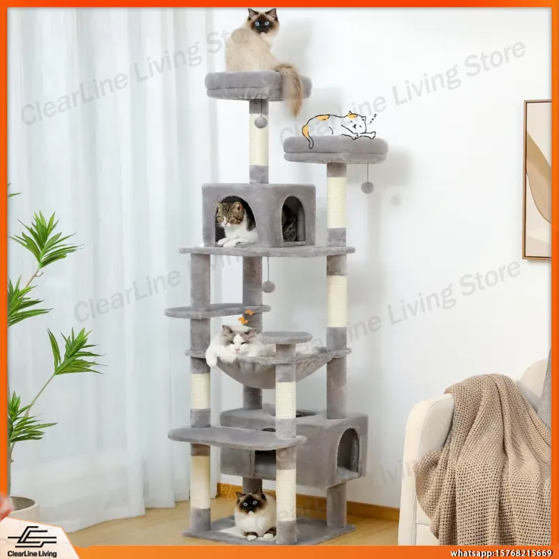 Large Cat Tree Tower for Indoo - Cat Scratching Post recension och pris